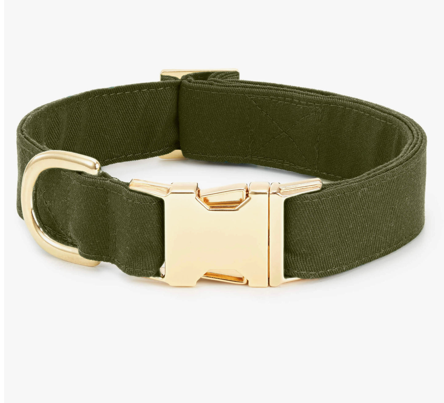 Foggy Dog Olive Dog Collar