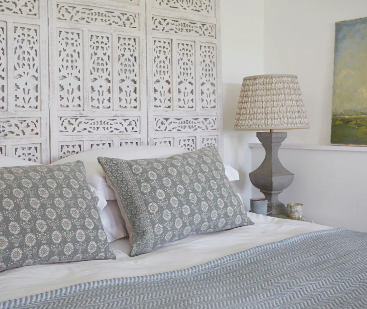 Jaipur Marigold Dove Grey Cushion